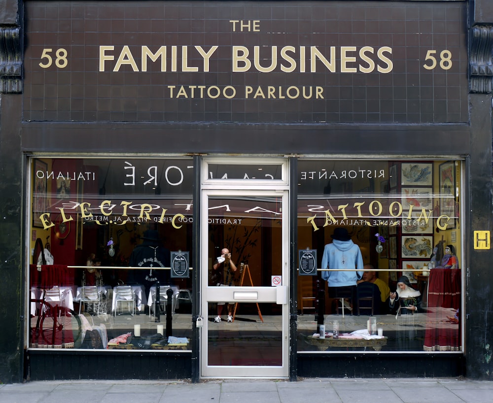 The Family Business Tattoo Parlour shop close-up photography